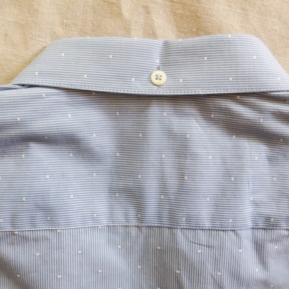 NWOT Zara Boys 11-12 Button up Cotton Dot Dress Shirt - Picture 4 of 13